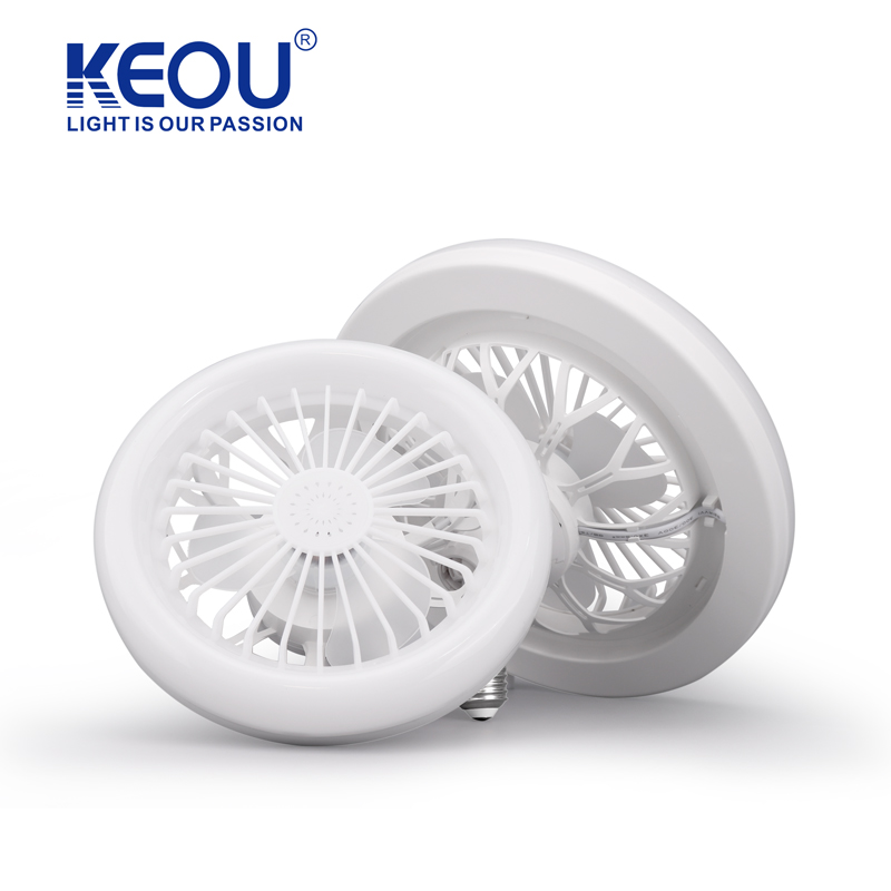 Keou Remote Control 30W Small Ceiling Fan And Light